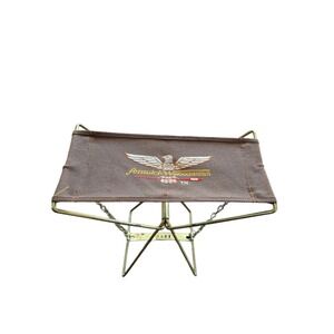 Vintage Fenwick Woodstream Folding Camp Stool Portable Hunting Fishing Seat